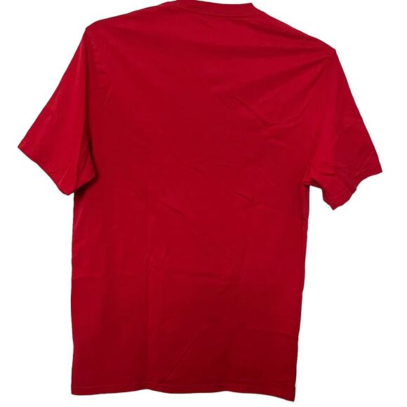 AMAZON ESSENTIALS SLIM SHORT SLEEVE, V-NECKLINE, WOMENS, L, DEEP RED, NWOT - Picture 4 of 10